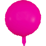 37/185  18" Neon Pink Round Foil Balloon