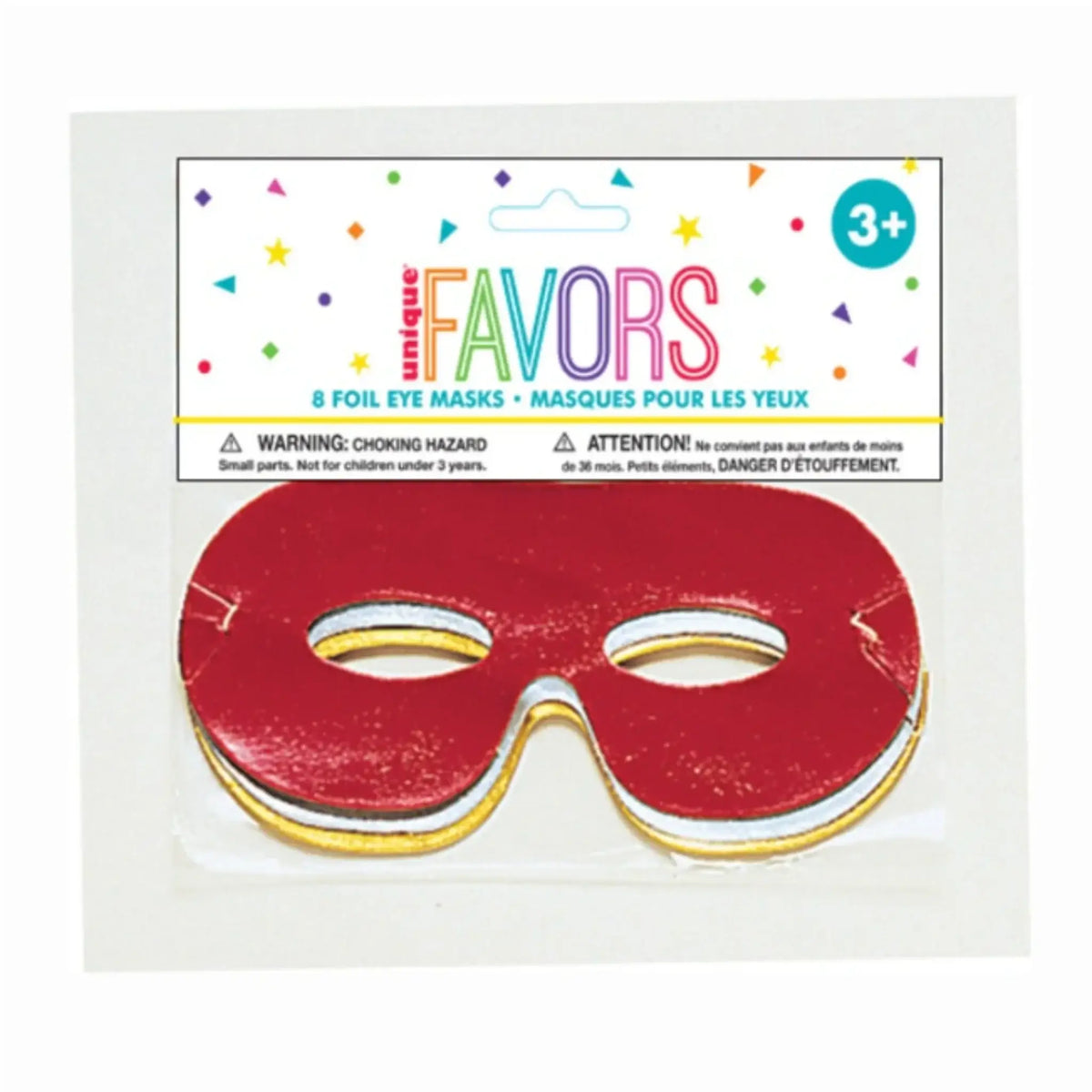 Foil Eye Masks - Assorted Colors 8ct