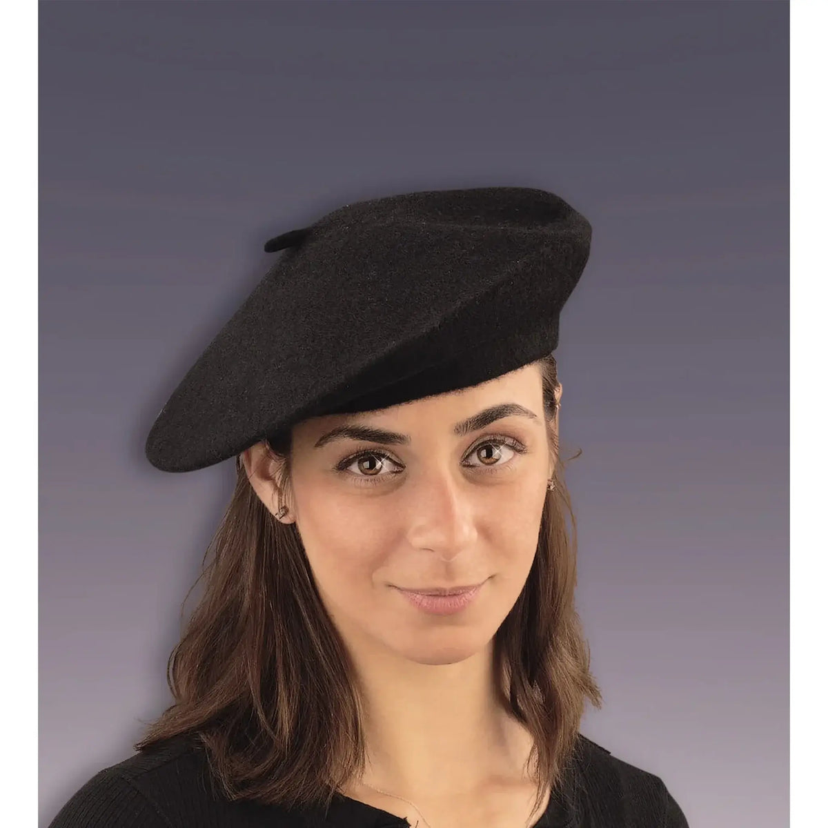 French Beret-Black