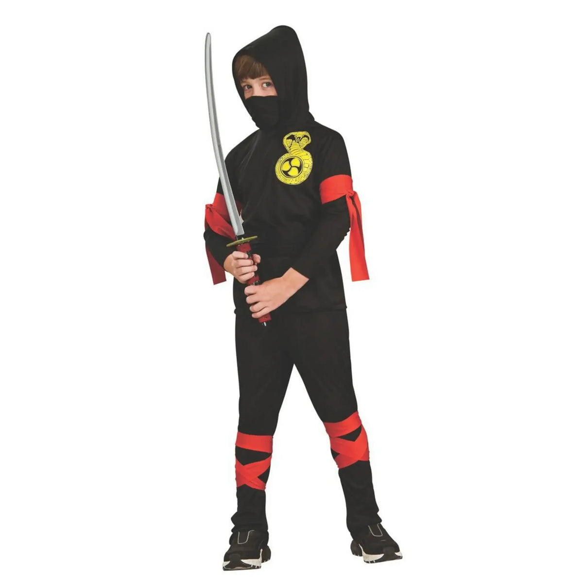 Fuller Cut Kids Black Ninja Costume