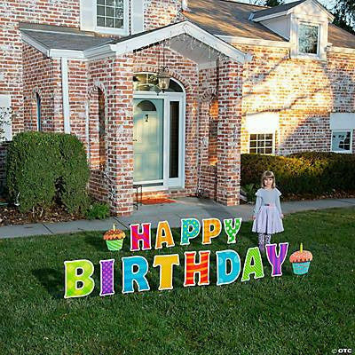 FUN EXPRESS BIRTHDAY Happy Birthday Letter Yard Signs
