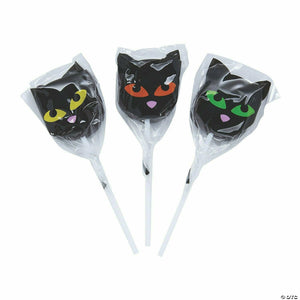 FUN EXPRESS CANDY Black Cat Character Sucker Collection