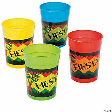 FUN EXPRESS HOLIDAY: FIESTA Plastic "Fiesta" Cups