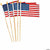 FUN EXPRESS HOLIDAY: PATRIOTIC 6" x 4" Small Cloth American Flags