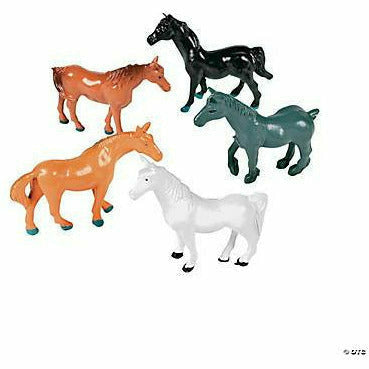 FUN EXPRESS TOYS 24 ct Vinyl Horses Figurines