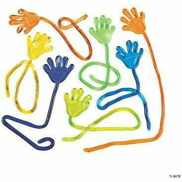 FUN EXPRESS TOYS Assorted 72 ct Vinyl Sticky Hands