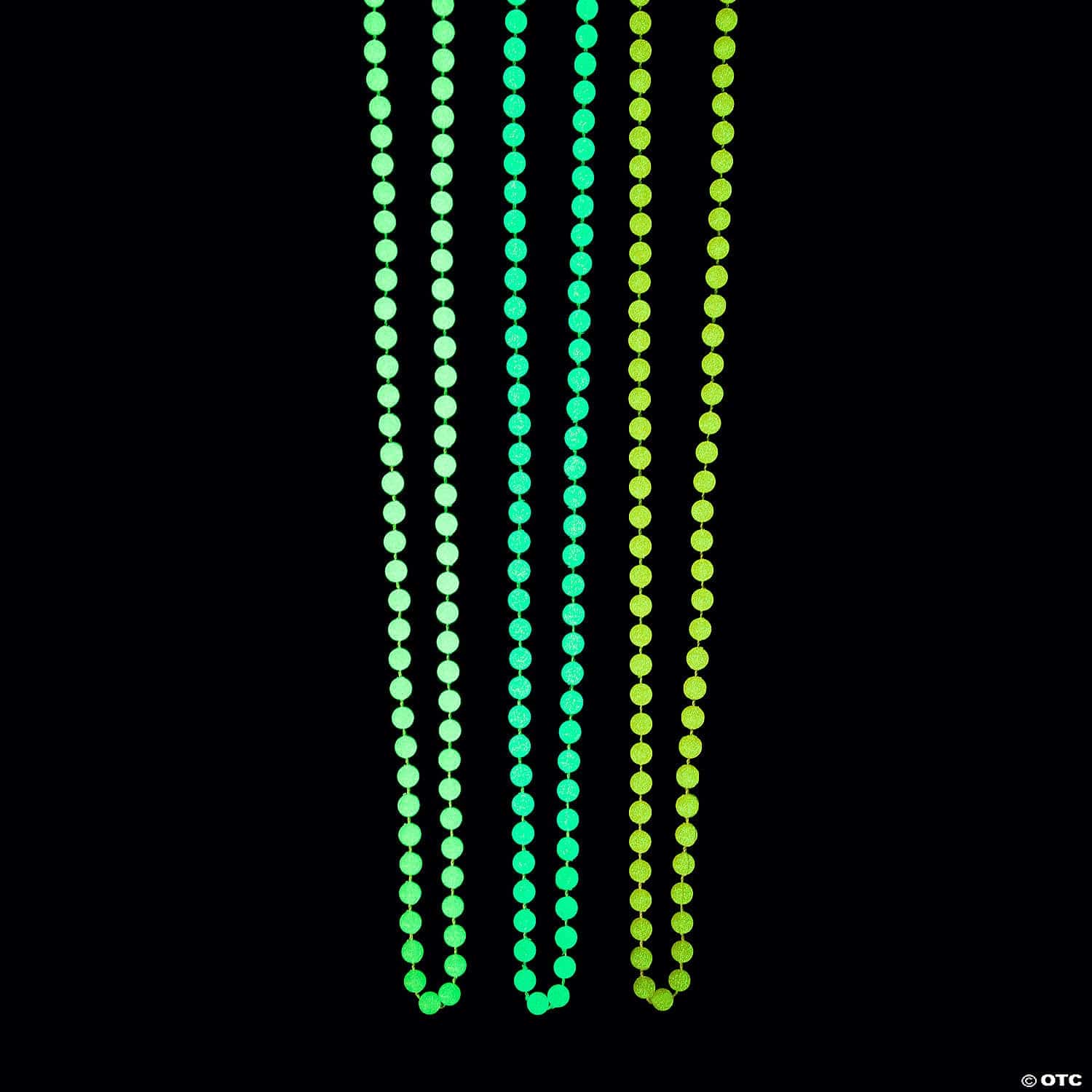 Beistle Mardi Gras Small Round Bead Necklaces (12/Pkg)