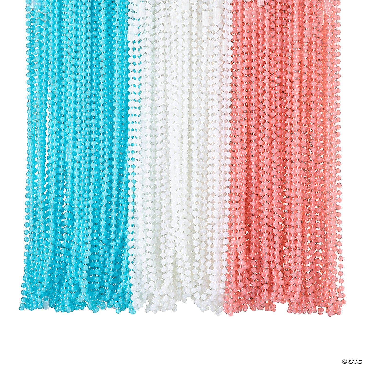 Bulk 48 Pc. Glow-in-the-Dark Patriotic Bead Necklaces