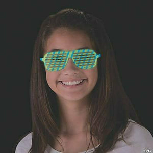 FUN EXPRESS TOYS Child’s Bright Color Glow-in-the-Dark Shutter Glasses