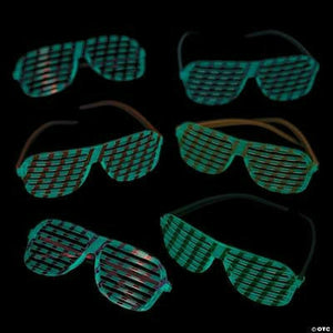 FUN EXPRESS TOYS Child’s Bright Color Glow-in-the-Dark Shutter Glasses