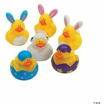 FUN EXPRESS TOYS Easter Rubber Duckies INDIVIDUAL