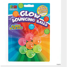 FUN EXPRESS TOYS Glow-in-the-Dark Bouncy Balls