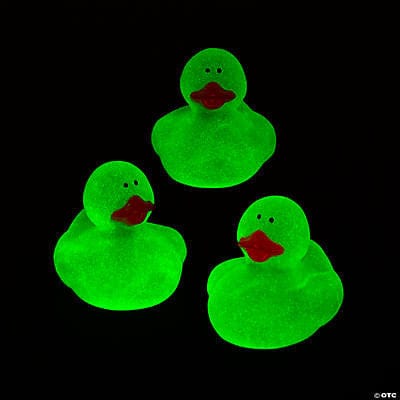 FUN EXPRESS TOYS Glow-in-the-Dark Rubber Duckies