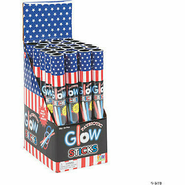 FUN EXPRESS TOYS Glow Patriotic Jewelry Stick Assortment (1 TUBE)