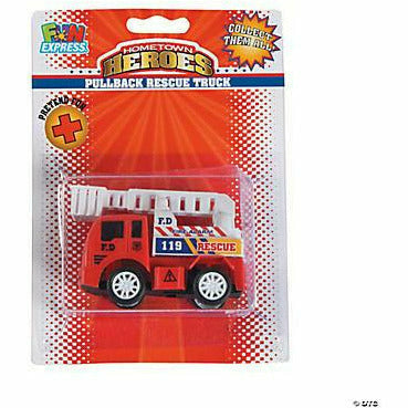 FUN EXPRESS TOYS Hometown Heroes Fire Truck Pull-Back Toys