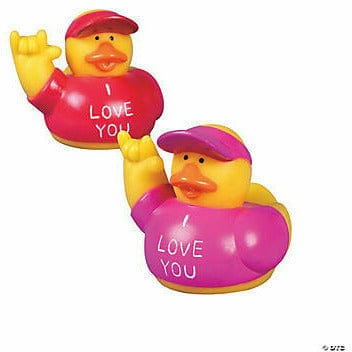 FUN EXPRESS TOYS “I Love You” Rubber Ducks