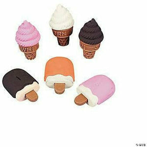 FUN EXPRESS TOYS Ice Cream Cone & Frozen Treat Erasers