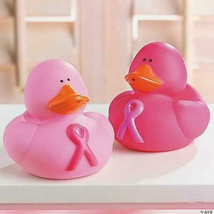 FUN EXPRESS TOYS Pink Ribbon Rubber Duckies