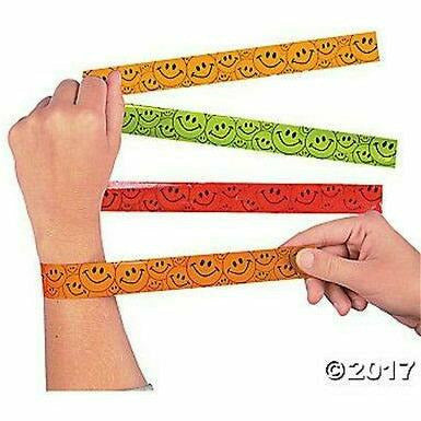 FUN EXPRESS TOYS Plastic Smile Face Slap Bracelets