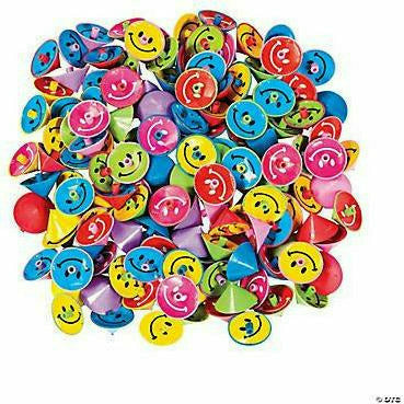 FUN EXPRESS TOYS Plastic Smile Face Spin Tops