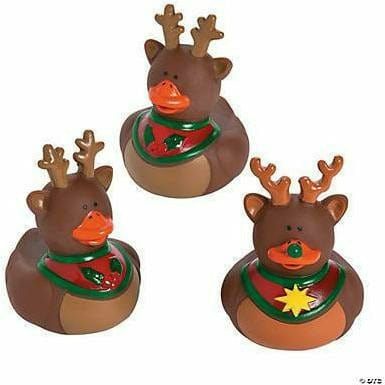 FUN EXPRESS TOYS Reindeer Rubber Duckies