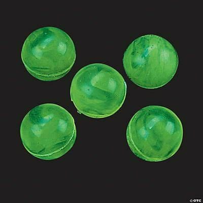 FUN EXPRESS TOYS Rubber Marbleized Glow-in-the-Dark Green Bouncing Balls