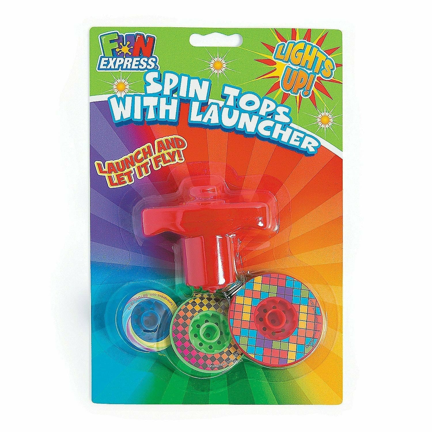 FUN EXPRESS TOYS Spin Tops with Launcher Individual