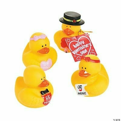 FUN EXPRESS TOYS Valentine Rubber Duckies INDIVIDUAL