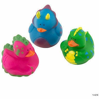 FUN EXPRESS TOYS Vinyl Dinosaur Rubber Duckies