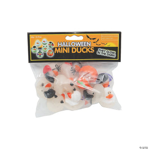 FUN EXPRESS TOYS Vinyl Mini Glow-in-the-Dark Halloween Rubber Ducks