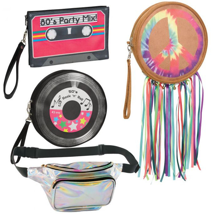 Fun World COSTUMES: ACCESSORIES Eighties Cassette Tape Decades Handbag