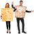 Fun World COSTUMES Cheese & Cracker - 2 Costumes in 1 Bag! - Adult