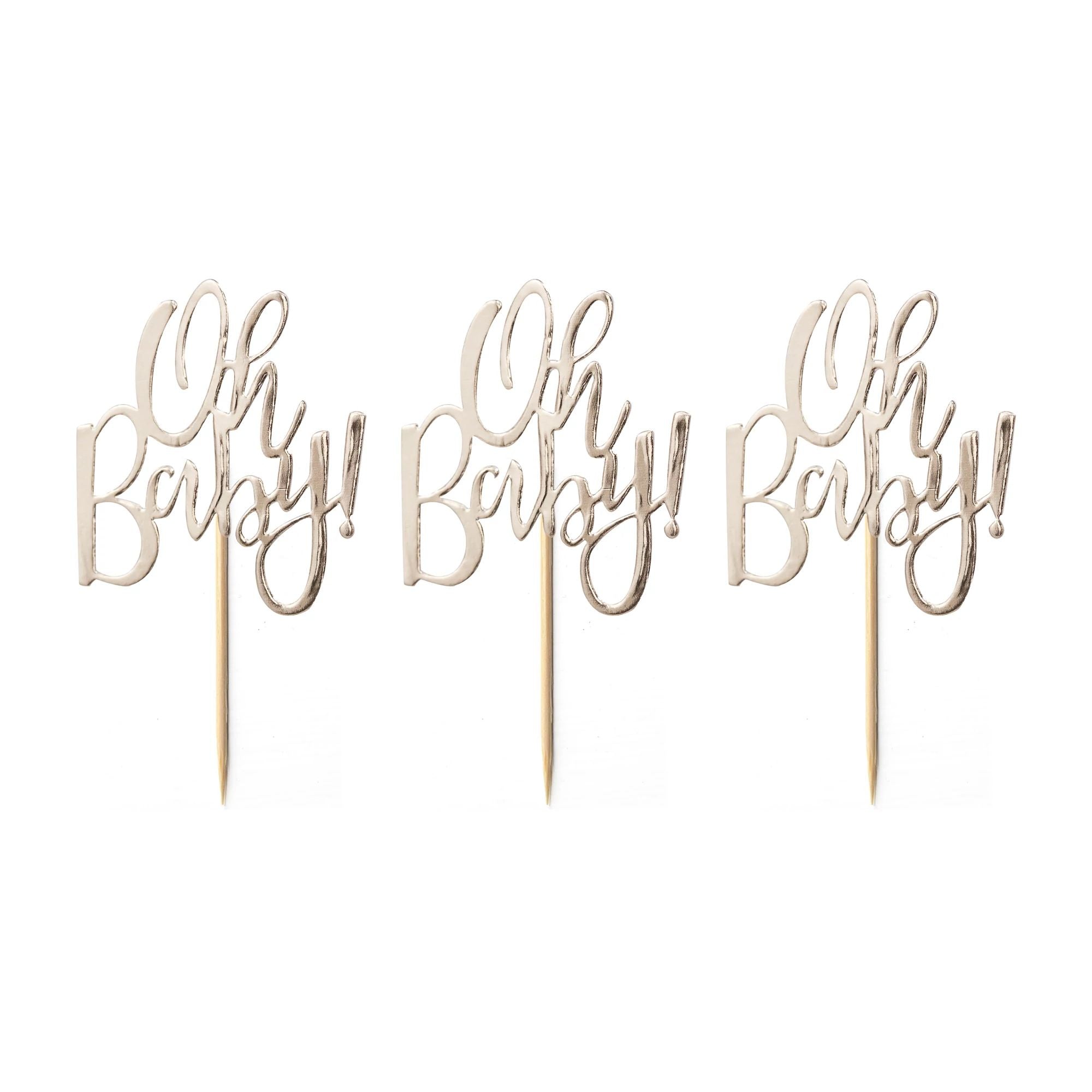 Ginger Ray BABY SHOWER Ginger Ray Oh Baby! Cupcake Topper