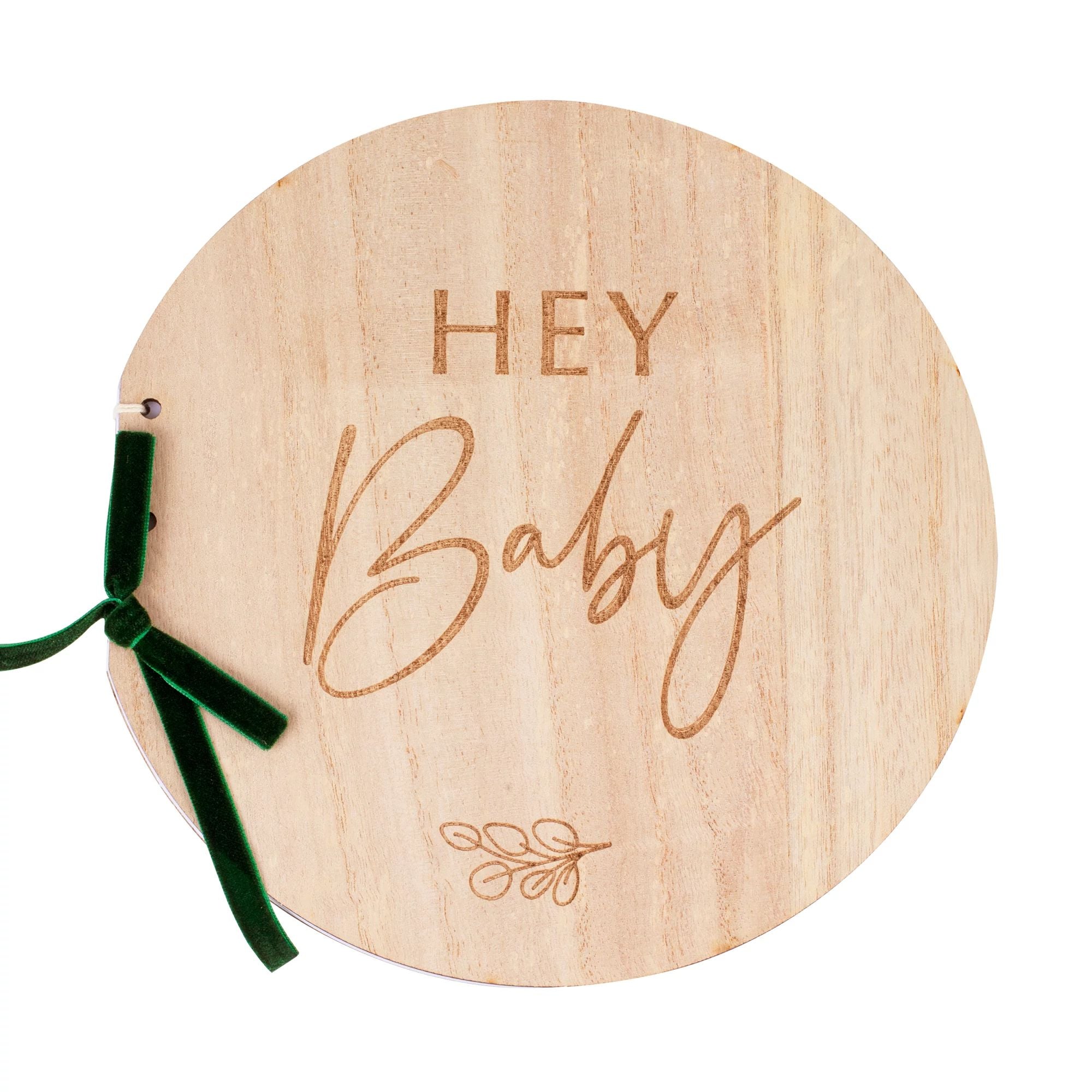 Ginger Ray BABY SHOWER Ginger Ray Wooden 'Hey Baby' Guest Book