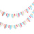 Ginger Ray DECORATIONS Ginger Ray Bunting Card Sticks - Brights