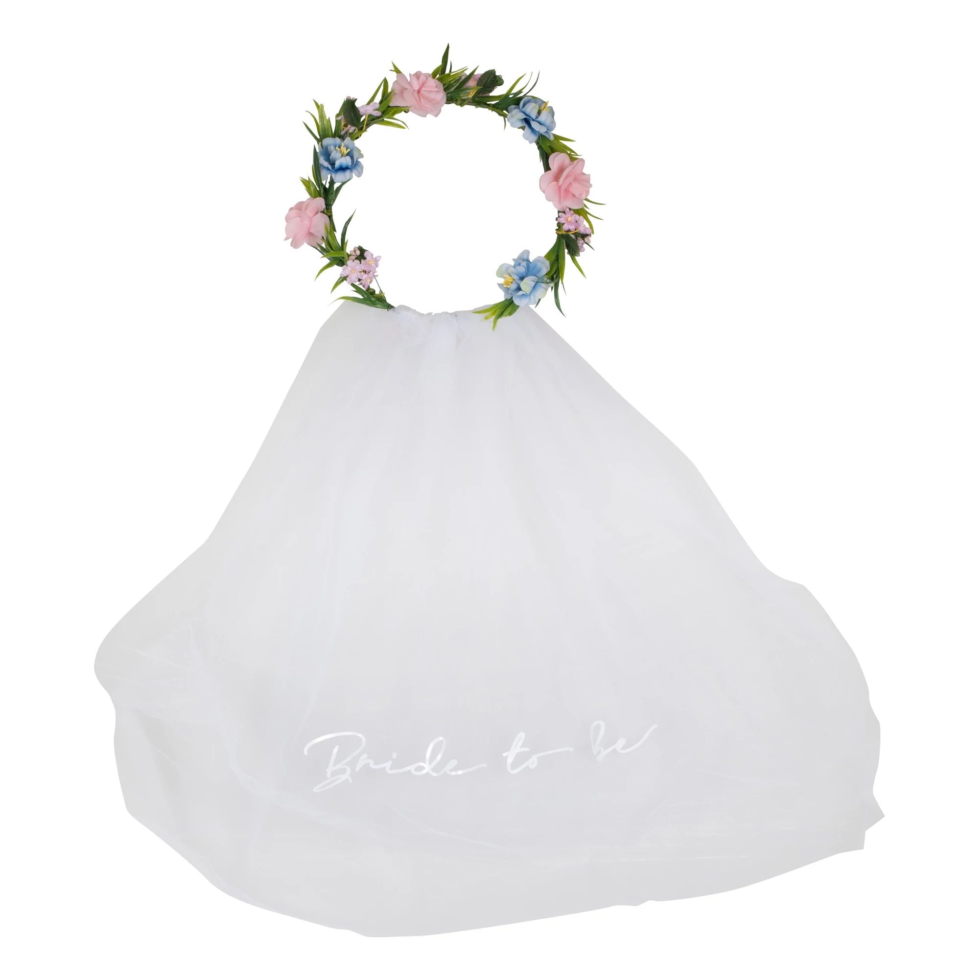 Ginger Ray WEDDING Ginger Ray Floral Headband w/ Embroidered Veil - Meadow