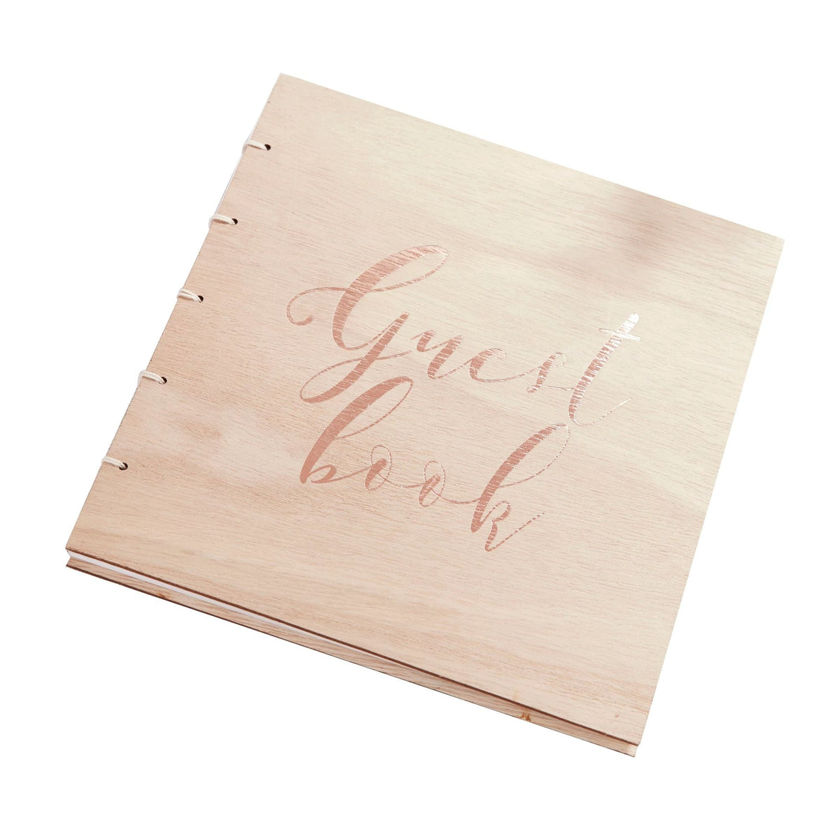 Ginger Ray WEDDING Ginger Ray Rose Gold Wooden Guest Book