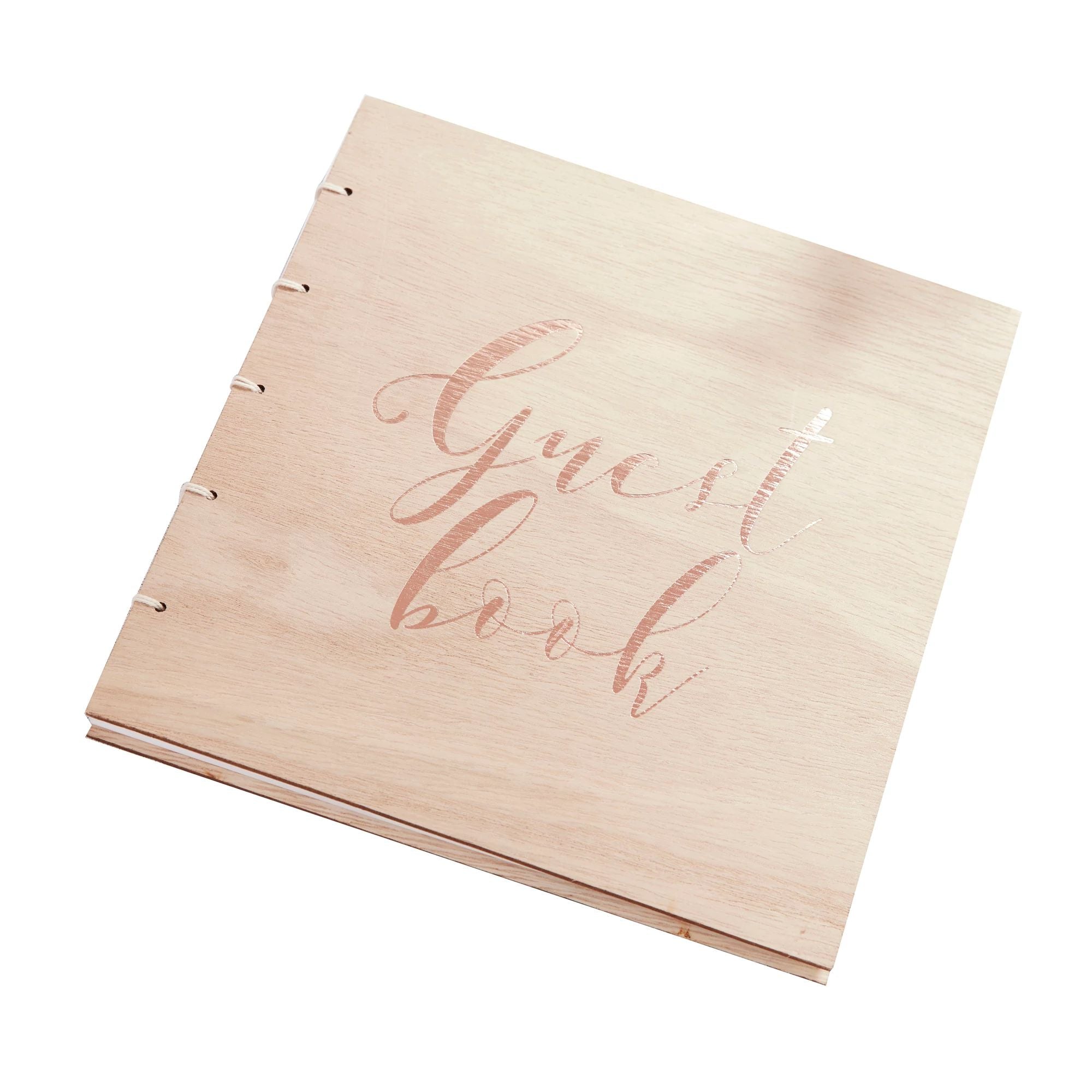 Ginger Ray WEDDING Ginger Ray Rose Gold Wooden Guest Book