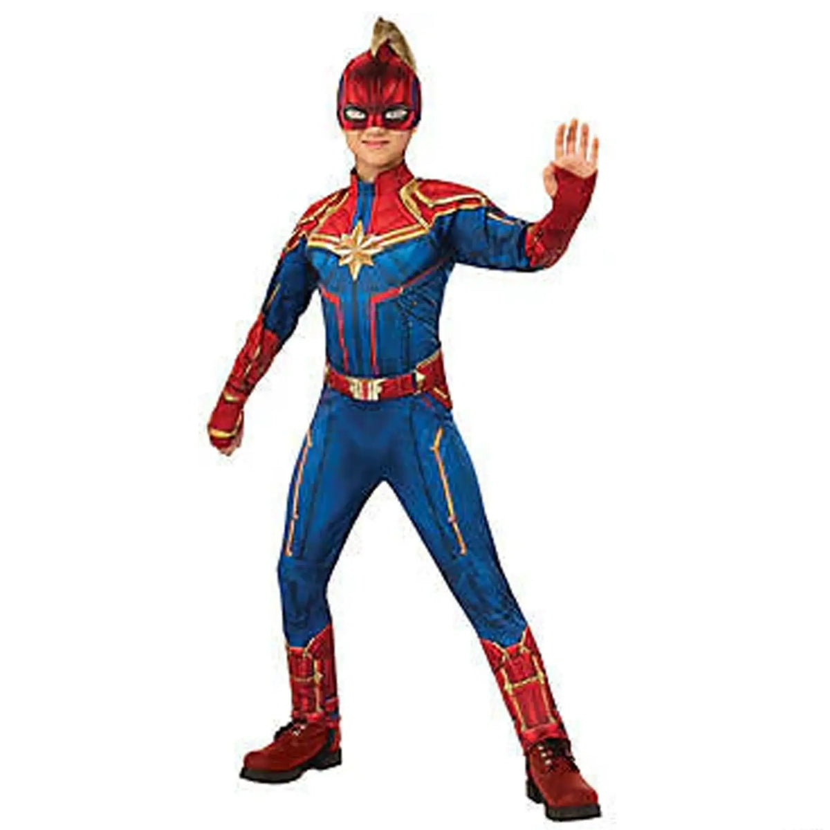 Girls Captain Marvel Deluxe Costume
