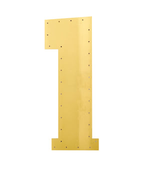 Gold Light Up Number-#1-24"