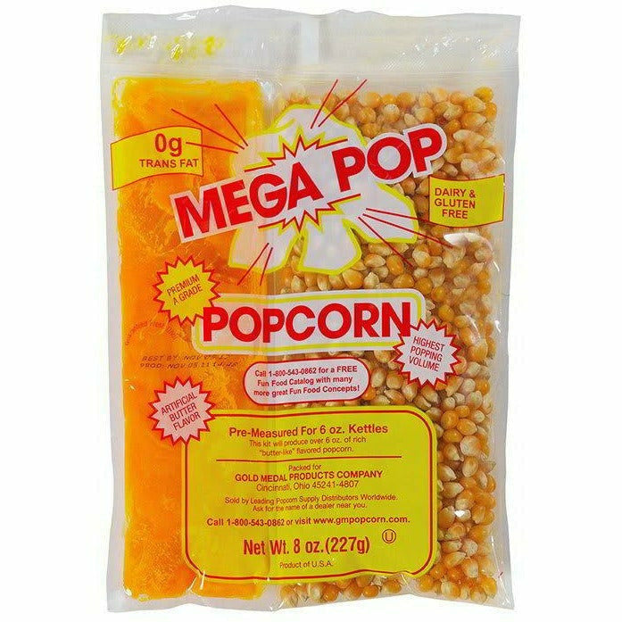 GOLD MEDAL CONCESSIONS 16 OZ Popcorn Mega Pop Kit