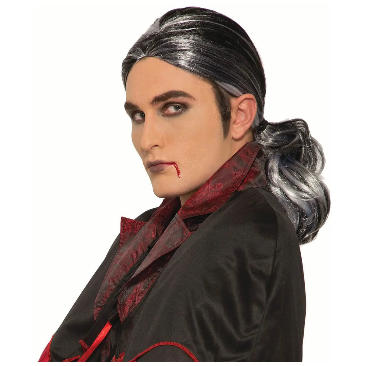 Gothic Prince Wig-Black/White

