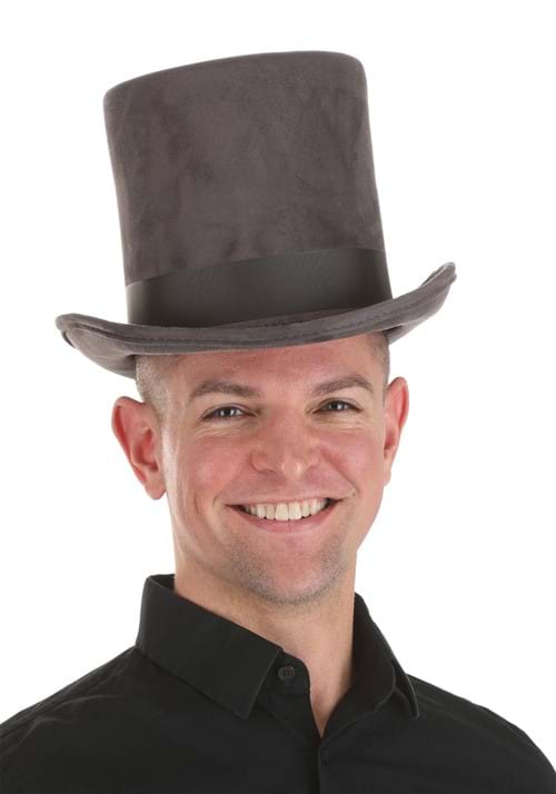 Adult Costume Fancy Gray Top Hat