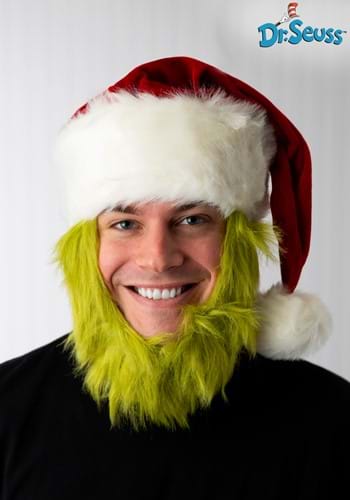 Grinch Hat with Fur Beard