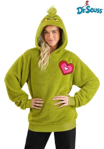 Adult The Grinch Hoodie Costume Top