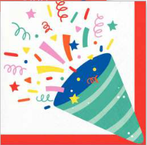 Hats Off Birthday Beverage Napkins