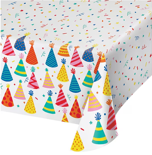 Hats Off Birthday Paper Tablecover