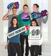 Jumbo Photo Props-Here's To 40