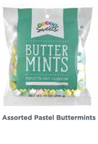 Hospitality Mints CANDY Assorted Pastel Buttermints - 14 oz.