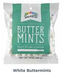 Hospitality Mints CANDY White Buttermints - 14 oz.